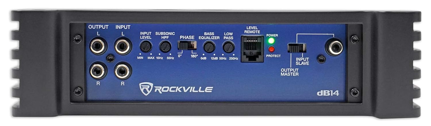 Rockville dB14 4000w Peak/1000w RMS Mono 2 Ohm Amplifier Car Audio Amp Bundle with Rockville RWK4CU 4 AWG Gauge 100% Copper Complete Amp Installation Wire Kit OFC - Image 3