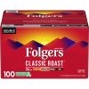 Folgers Classic roast Coffee K Cups 100 ct