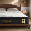 Queen Size 12 Inch Memory Foam Hybrid Mattress, Cooling Gel with Pocketed Coils for Pressure Relief, Motion Isolation, Medium Firm, 365-Night Trial, 10-Year Warranty, Mattress in a Box