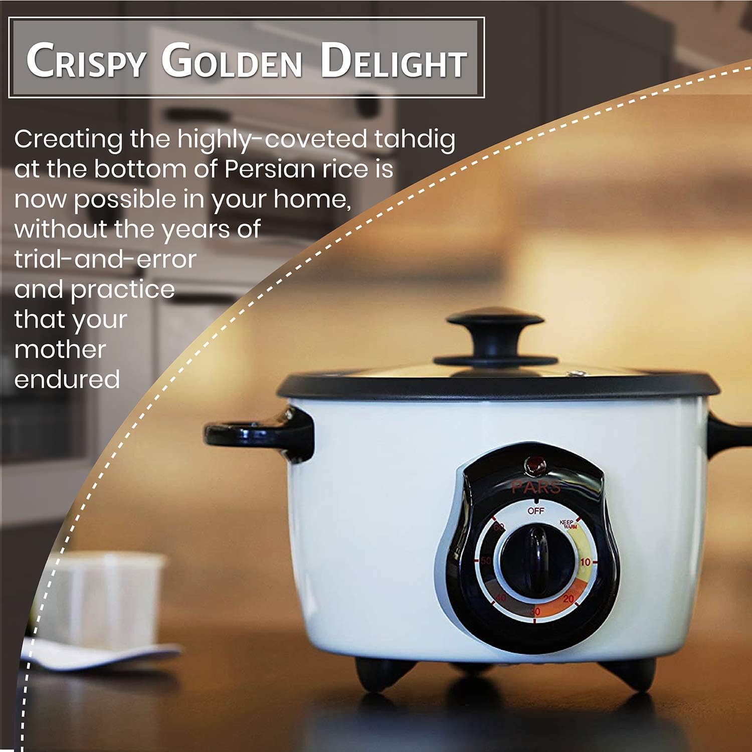 Pars Automatic Persian Rice Cooker – Tahdig Rice Maker Perfect Rice Crust, 10 Cup - Image 12