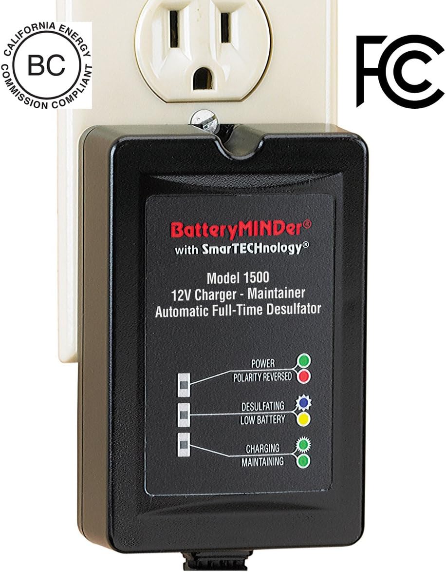 BatteryMINDer 1510: 12 Volt-1.5 Amp Battery Charger, Battery Maintainer, and Battery Desulfator ?C Designed for Cars, Trucks, Motorcycles, ATV, Boats, RV - Image 7