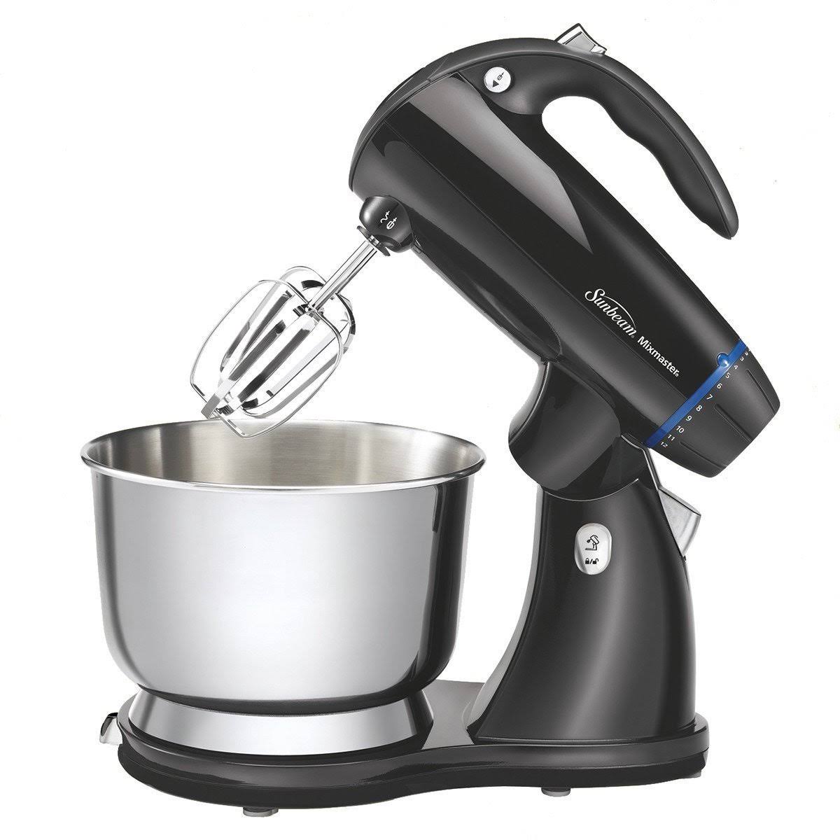 Sunbeam 2594 350-Watt Mixmaster Stand Mixer with Dough Hooks and Beaters, Black - Image 2